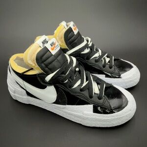 Nike x Sacai Blazer Low Black White Sneakers | Men’s 7 / Women’s 8.5